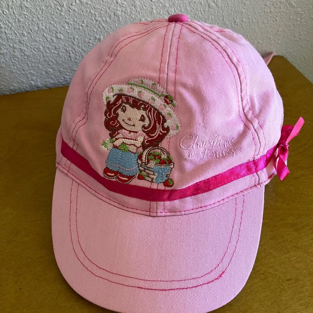 2008 Y2K Strawberry Shortcake Pink Berry Basket Hat